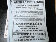 Assembleia professores pela Lei do 1/3