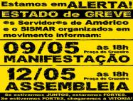 Cartaz assembleias Américo - maio 14